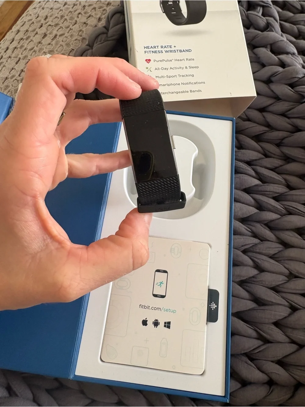 NWOT fitbit Charge 2 Fitness Wristband - Black